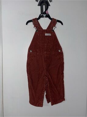 Carters Rust Corduroy Baby Overalls size 9ms